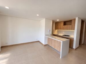 Apartamento de 94,5 m² con vista abierta en Laureles, piso 14 – cocina