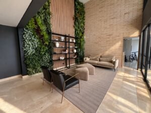 Apartamento de 94,5 m² con vista abierta en Laureles, piso 14 – lobby